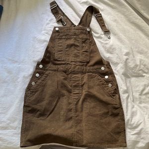 Gap Corduroy mini overall dress